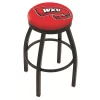 Holland Bar Stool Co. 25" Blk Wrinkle Western Kentucky Swivel Bar Stool, Accent Ring -Kitchen & Dining Furniture Sales Store Holland20Bar20Stool20Co L8B2BWestKy 1