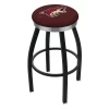 Holland Bar Stool Co. 30" Blk Wrinkle Arizona Coyotes Swivel Bar Stool, Chrome Ring -Kitchen & Dining Furniture Sales Store Holland20Bar20Stool20Co L8B2CAriCoy