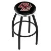 Holland Bar Stool Co. 25" Blk Wrinkle Boston College Swivel Bar Stool, Chrome Ring -Kitchen & Dining Furniture Sales Store Holland20Bar20Stool20Co L8B2CBostnC