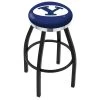 Holland Bar Stool Co. 30" Blk Wrinkle Brigham Young Swivel Bar Stool, Chrome Ring -Kitchen & Dining Furniture Sales Store Holland20Bar20Stool20Co L8B2CBrigYn
