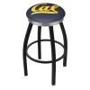 Holland Bar Stool Co. 30" Blk Wrinkle Cal Swivel Bar Stool, Chrome Ring -Kitchen & Dining Furniture Sales Store Holland20Bar20Stool20Co L8B2CCal Un