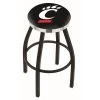 Holland Bar Stool Co. 25" Blk Wrinkle Cincinnati Swivel Bar Stool, Chrome Ring -Kitchen & Dining Furniture Sales Store Holland20Bar20Stool20Co L8B2CCincin