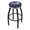 Holland Bar Stool Co. 25" Blk Wrinkle Colorado Avalanche Swivel Bar Stool, Chrome Ring -Kitchen & Dining Furniture Sales Store Holland20Bar20Stool20Co L8B2CColAva