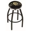 Holland Bar Stool Co. 25" Blk Wrinkle Colorado Swivel Bar Stool, Chrome Ring -Kitchen & Dining Furniture Sales Store Holland20Bar20Stool20Co L8B2CColoUn