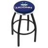 Holland Bar Stool Co. 25" Blk Wrinkle Connecticut Swivel Bar Stool, Chrome Ring -Kitchen & Dining Furniture Sales Store Holland20Bar20Stool20Co L8B2CConnUn