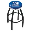 Holland Bar Stool Co. 30" Blk Wrinkle Eastern Illinois Swivel Bar Stool, Chrome Ring -Kitchen & Dining Furniture Sales Store Holland20Bar20Stool20Co L8B2CEastIL