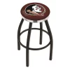 Holland Bar Stool Co. 25" Blk Wrinkle Florida State Head Swivel Bar Stool, Chrome Ring -Kitchen & Dining Furniture Sales Store Holland20Bar20Stool20Co L8B2CFSU HD