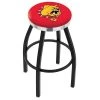 Holland Bar Stool Co. 30" Blk Wrinkle Ferris State Swivel Bar Stool, Chrome Ring -Kitchen & Dining Furniture Sales Store Holland20Bar20Stool20Co L8B2CFerrSt