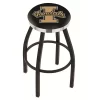 Holland Bar Stool Co. 25" Blk Wrinkle Idaho Swivel Bar Stool, Chrome Ring -Kitchen & Dining Furniture Sales Store Holland20Bar20Stool20Co L8B2CIdahoU