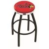 Holland Bar Stool Co. 30" Blk Wrinkle Illinois State Swivel Bar Stool, Chrome Ring -Kitchen & Dining Furniture Sales Store Holland20Bar20Stool20Co L8B2CIllStU