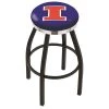 Holland Bar Stool Co. 25" Blk Wrinkle Illinois Swivel Bar Stool, Chrome Ring -Kitchen & Dining Furniture Sales Store Holland20Bar20Stool20Co L8B2CIlliniU