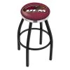 Holland Bar Stool Co. 30" Blk Wrinkle Louisiana-Monroe Swivel Bar Stool, Chrome Ring -Kitchen & Dining Furniture Sales Store Holland20Bar20Stool20Co L8B2CLA Mon