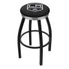Holland Bar Stool Co. 30" Blk Wrinkle Los Angeles Kings Swivel Bar Stool, Chrome Ring -Kitchen & Dining Furniture Sales Store Holland20Bar20Stool20Co L8B2CLAKing