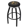 Holland Bar Stool Co. 30" Blk Wrinkle Vegas Golden Knights Swivel Bar Stool, Chrome Ring -Kitchen & Dining Furniture Sales Store Holland20Bar20Stool20Co L8B2CLVGdKn