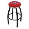 Holland Bar Stool Co. 30" Blk Wrinkle Montreal Canadiens Swivel Bar Stool, Chrome Ring -Kitchen & Dining Furniture Sales Store Holland20Bar20Stool20Co L8B2CMonCan