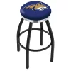 Holland Bar Stool Co. 30" Blk Wrinkle Montana State Swivel Bar Stool, Chrome Ring -Kitchen & Dining Furniture Sales Store Holland20Bar20Stool20Co L8B2CMontSt