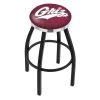 Holland Bar Stool Co. 25" Blk Wrinkle Montana Swivel Bar Stool, Chrome Ring -Kitchen & Dining Furniture Sales Store Holland20Bar20Stool20Co L8B2CMontUn