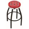 Holland Bar Stool Co. 25" Blk Wrinkle North Carolina State Swivel Bar Stool, Chrome Ring -Kitchen & Dining Furniture Sales Store Holland20Bar20Stool20Co L8B2CNCarSt