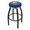 Holland Bar Stool Co. 30" Blk Wrinkle New York Islanders Swivel Bar Stool, Chrome Ring -Kitchen & Dining Furniture Sales Store Holland20Bar20Stool20Co L8B2CNYIsln