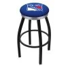Holland Bar Stool Co. 30" Blk Wrinkle New York Rangers Swivel Bar Stool, Chrome Ring -Kitchen & Dining Furniture Sales Store Holland20Bar20Stool20Co L8B2CNYRang