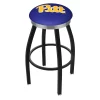 Holland Bar Stool Co. 30" Blk Wrinkle Penn State Swivel Bar Stool, Chrome Ring -Kitchen & Dining Furniture Sales Store Holland20Bar20Stool20Co L8B2CPittsb