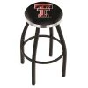 Holland Bar Stool Co. 30" Blk Wrinkle Texas Tech Swivel Bar Stool, Chrome Ring -Kitchen & Dining Furniture Sales Store Holland20Bar20Stool20Co L8B2CTXTech 1
