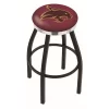 Holland Bar Stool Co. 25" Blk Wrinkle Texas State Swivel Bar Stool, Chrome Ring -Kitchen & Dining Furniture Sales Store Holland20Bar20Stool20Co L8B2CTexsSt