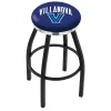 Holland Bar Stool Co. 25" Blk Wrinkle Villanova Swivel Bar Stool, Chrome Ring -Kitchen & Dining Furniture Sales Store Holland20Bar20Stool20Co L8B2CVilnva