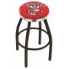 Holland Bar Stool Co. 25" Blk Wrinkle Wisconsin "Badger" Swivel Bar Stool, Chrome Ring -Kitchen & Dining Furniture Sales Store Holland20Bar20Stool20Co L8B2CWI Bdg