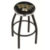 Holland Bar Stool Co. 30" Blk Wrinkle Wake Forest Swivel Bar Stool, Chrome Ring -Kitchen & Dining Furniture Sales Store Holland20Bar20Stool20Co L8B2CWakeFr