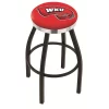 Holland Bar Stool Co. 25" Blk Wrinkle Western Kentucky Swivel Bar Stool, Chrome Ring -Kitchen & Dining Furniture Sales Store Holland20Bar20Stool20Co L8B2CWestKy