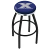 Holland Bar Stool Co. 25" Blk Wrinkle Xavier Swivel Bar Stool, Chrome Ring -Kitchen & Dining Furniture Sales Store Holland20Bar20Stool20Co L8B2CXavier