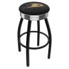 Holland Bar Stool Co. 25" Blk Wrinkle Anaheim Ducks Swivel Bar Stool, Chrome Ring -Kitchen & Dining Furniture Sales Store Holland20Bar20Stool20Co L8B3CAnaDks
