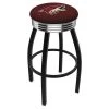 Holland Bar Stool Co. 30" Blk Wrinkle Arizona Coyotes Swivel Bar Stool, Chrome Ring -Kitchen & Dining Furniture Sales Store Holland20Bar20Stool20Co L8B3CAriCoy