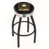Holland Bar Stool Co. 30" Blk Wrinkle U.S. Army Swivel Bar Stool, Chrome Ring -Kitchen & Dining Furniture Sales Store Holland20Bar20Stool20Co L8B3CArmy