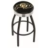 Holland Bar Stool Co. 25" Blk Wrinkle Colorado Swivel Bar Stool, Chrome Ring -Kitchen & Dining Furniture Sales Store Holland20Bar20Stool20Co L8B3CColoUn