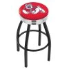 Holland Bar Stool Co. 30" Blk Wrinkle Fresno State Swivel Bar Stool, Chrome Ring -Kitchen & Dining Furniture Sales Store Holland20Bar20Stool20Co L8B3CFresSt