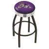 Holland Bar Stool Co. 25" Blk Wrinkle James Madison Swivel Bar Stool, Chrome Ring -Kitchen & Dining Furniture Sales Store Holland20Bar20Stool20Co L8B3CJmsMad