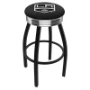 Holland Bar Stool Co. 25" Blk Wrinkle Los Angeles Kings Swivel Bar Stool, Chrome Ring -Kitchen & Dining Furniture Sales Store Holland20Bar20Stool20Co L8B3CLAKing