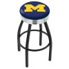 Holland Bar Stool Co. 30" Blk Wrinkle Michigan Swivel Bar Stool, Chrome Ring -Kitchen & Dining Furniture Sales Store Holland20Bar20Stool20Co L8B3CMichUn