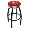Holland Bar Stool Co. 30" Blk Wrinkle Montreal Canadiens Swivel Bar Stool, Chrome Ring -Kitchen & Dining Furniture Sales Store Holland20Bar20Stool20Co L8B3CMonCan
