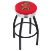 Holland Bar Stool Co. 25" Blk Wrinkle Maryland Swivel Bar Stool, Chrome Ring -Kitchen & Dining Furniture Sales Store Holland20Bar20Stool20Co L8B3CMrylnd