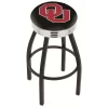 Holland Bar Stool Co. 25" Blk Wrinkle Oklahoma Swivel Bar Stool, Chrome Ring -Kitchen & Dining Furniture Sales Store Holland20Bar20Stool20Co L8B3COklhma