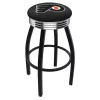 Holland Bar Stool Co. 30" Blk Wrinkle Philadelphia Flyers Swivel Bar Stool, Chrome Ring -Kitchen & Dining Furniture Sales Store Holland20Bar20Stool20Co L8B3CPhiFly B
