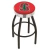 Holland Bar Stool Co. 30" Blk Wrinkle Stanford Swivel Bar Stool, Chrome Ring -Kitchen & Dining Furniture Sales Store Holland20Bar20Stool20Co L8B3CStnfrd