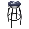 Holland Bar Stool Co. 25" Blk Wrinkle Tampa Bay Lightning Swivel Bar Stool, Chrome Ring -Kitchen & Dining Furniture Sales Store Holland20Bar20Stool20Co L8B3CTBLght