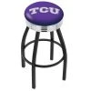 Holland Bar Stool Co. 30" Blk Wrinkle TCU Swivel Bar Stool, Chrome Ring -Kitchen & Dining Furniture Sales Store Holland20Bar20Stool20Co L8B3CTexChr