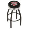 Holland Bar Stool Co. 30" Blk Wrinkle Valdosta State Swivel Bar Stool, Chrome Ring -Kitchen & Dining Furniture Sales Store Holland20Bar20Stool20Co L8B3CValdSt