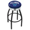 Holland Bar Stool Co. 25" Blk Wrinkle Villanova Swivel Bar Stool, Chrome Ring -Kitchen & Dining Furniture Sales Store Holland20Bar20Stool20Co L8B3CVilnva