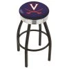 Holland Bar Stool Co. 25" Blk Wrinkle Virginia Swivel Bar Stool, Chrome Ring -Kitchen & Dining Furniture Sales Store Holland20Bar20Stool20Co L8B3CVrgnia